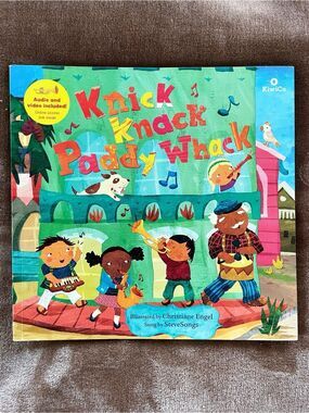 KiwiCo Knick Knack Paddy Whack Kids Music Book with Music CD